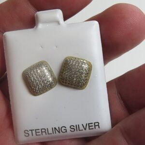 14k Sterling Silver Earring Hand Crafted